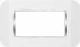 White Cover with Silver Frame